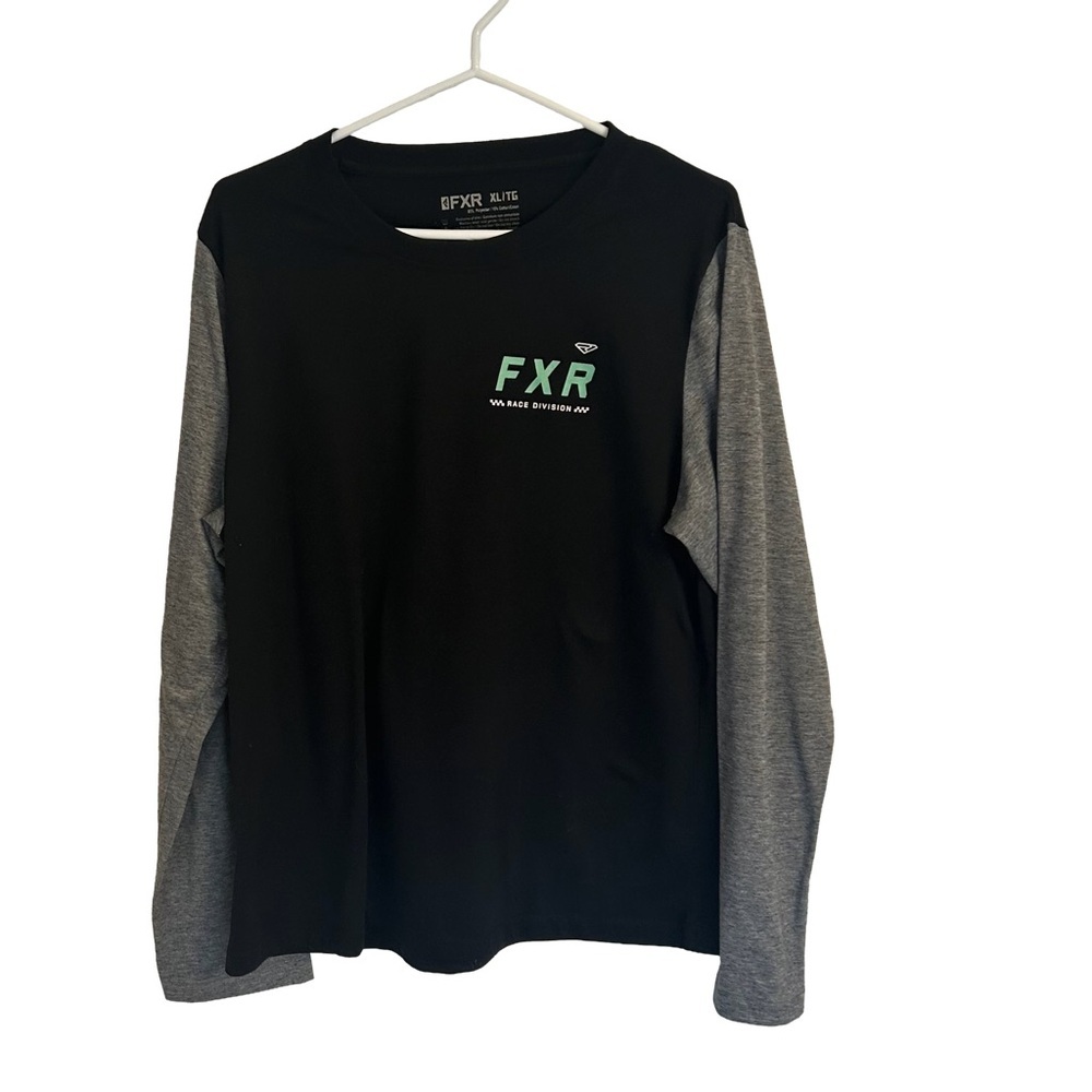 FXR Race Division Black and Gray Women's Long Sleeve Tee